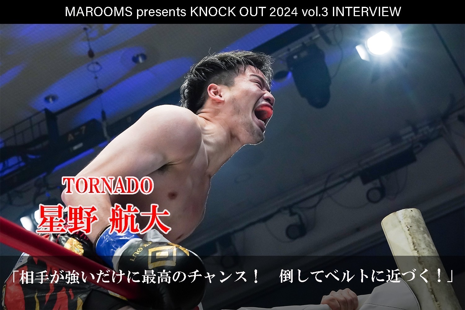 8.4 MAROOMS presents KNOCK OUT 2024 vol.3｜星野 航大インタビュー公開！